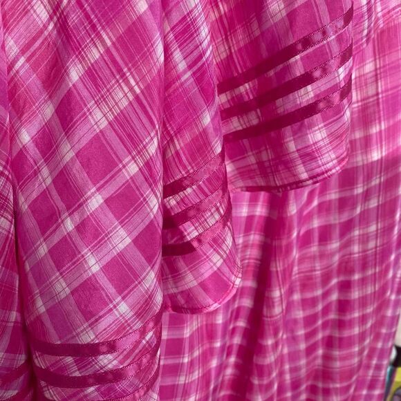 Aje Bungalow Sienna Halter Open Back Tiered Slit Maxi Dress Pink Size 8 Barbie - Picture 8 of 16